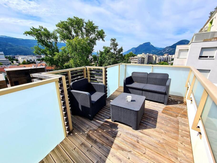Grand Appartement Avec Vue Magnifique - Vercors - Une Experience Unique - Wifi Gratuit Grenoble Exteriér fotografie